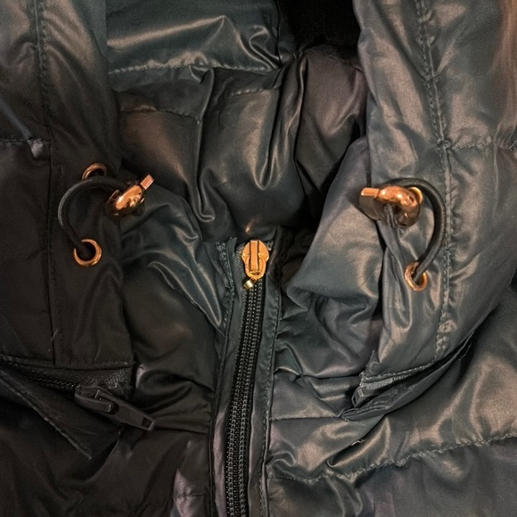 Betsy Johnson | Teal Puffer Jacket with Hood - Picture 2 of 13